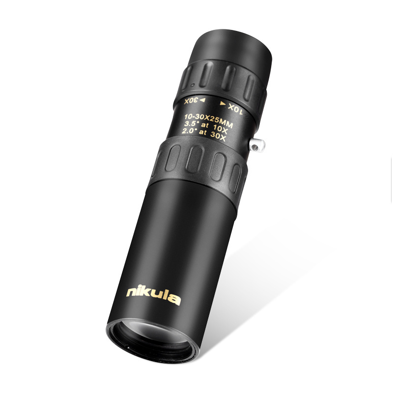 Nikula high quality monocular 10-30x25, portable mini monocular, hunting telescope monocular scope outdoor binocular