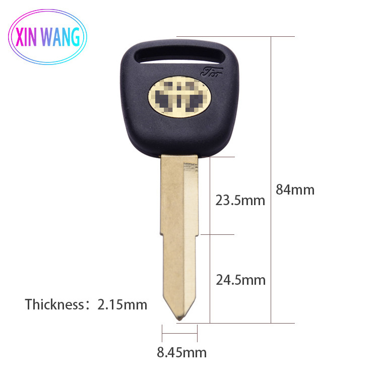 XinWang 88*32*6.5MM ABS+Copper High Quality Wholesale Custom Normal Car Master Brass Car Blank Key