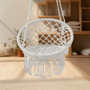 European style outdoor courtyard small-sized hanging basket  leisure hanging chair, household  lazy chair, camping swing hammock