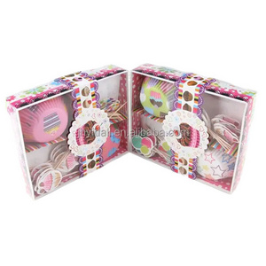 Factory Direct Cake Cup With Toppers,Cupcake Decoration Kit,Mini Paper Cupcake Cup Set