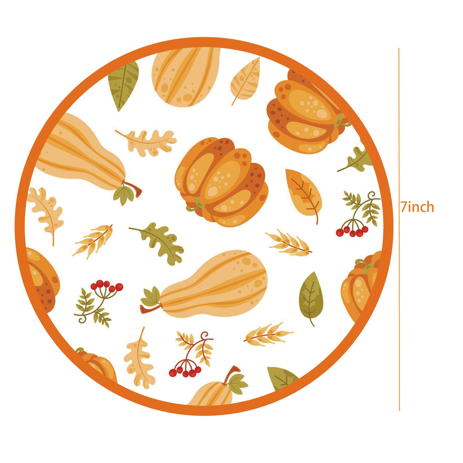 Happy Thanksgiving Day Disposable Tableware Set Paper Plates Pumpkin Autumn Party Paper Dishes and Plates