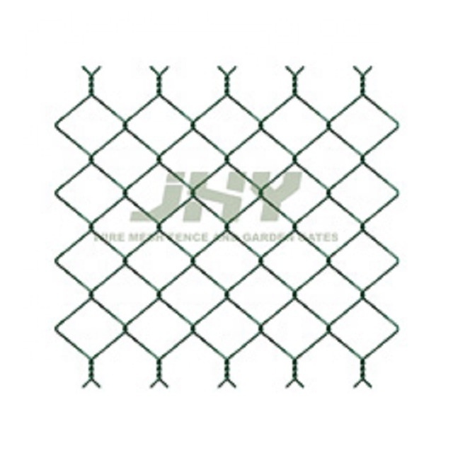 jhy 1m green black vinyl  chain link fence