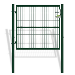 1200x1200mm wrought iron garden gate metal morden fence gate industrial fence and gate with square tube