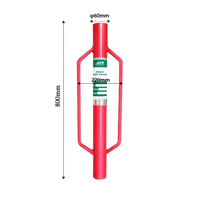 24 Inch Post Driver T Post Ponder Hand Post Hammer With handle and Steel Head For Garden and Farm