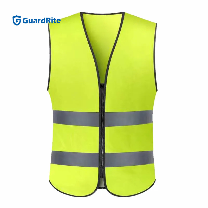 Custom Utility Multi Pocket High Visibility Work Yellow Reflective Safety Vest