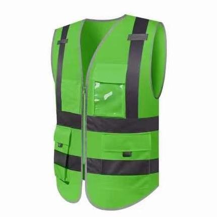 Factory Wholesale Blue High Visibility Reflective Safety Vest For Outdoor Work