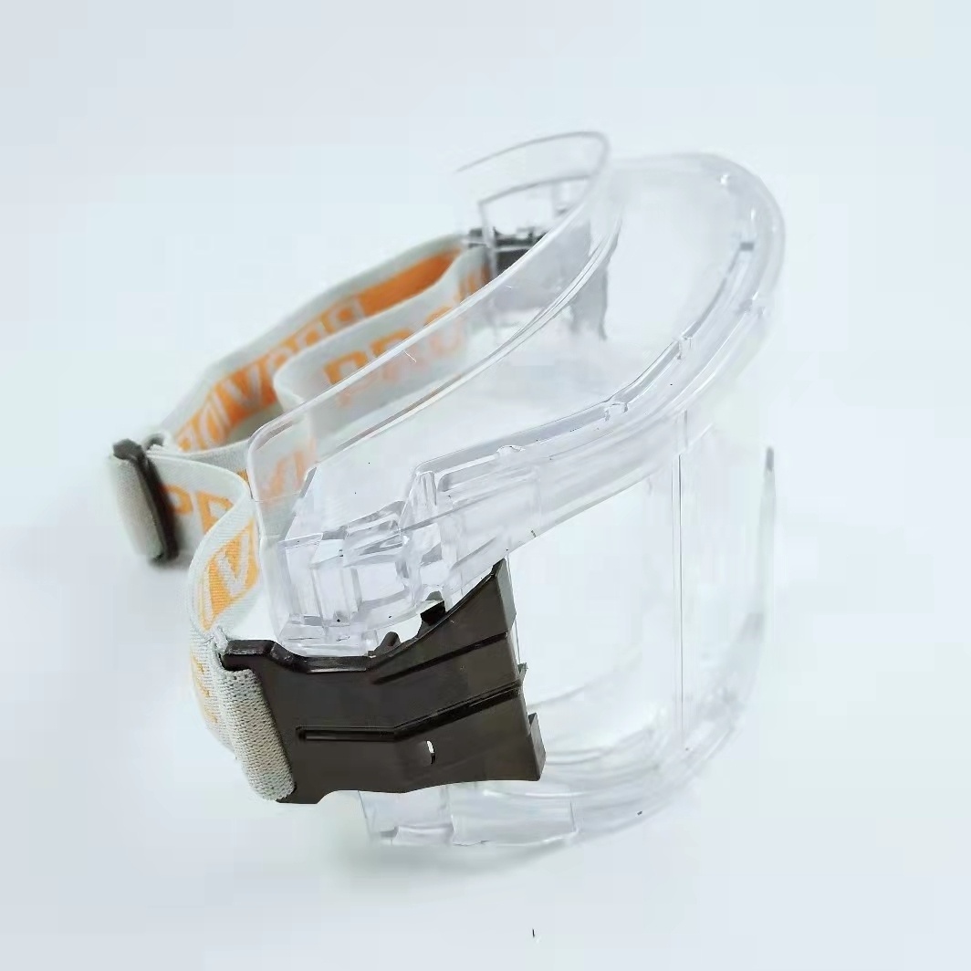 Custom Transparent Adjustable Pc Materials Safety Goggles For ski