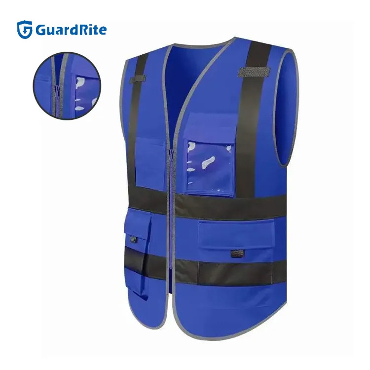 GuardRite Multicolor Printed Polyester First Aid Ems Emergency Security Safety Vest