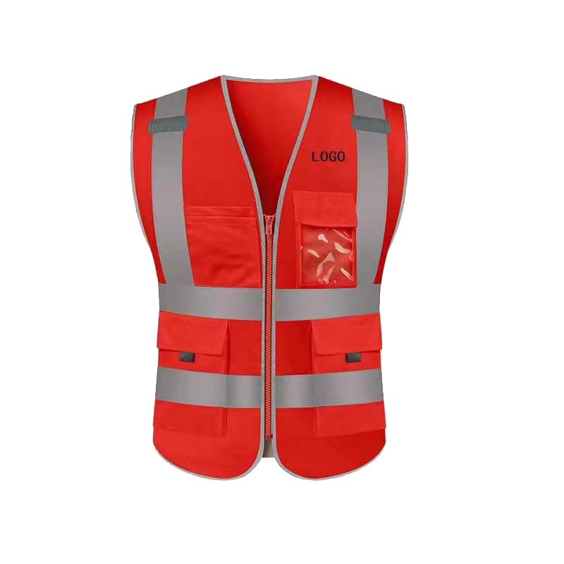 Factory Wholesale Blue High Visibility Reflective Safety Vest For Outdoor Work