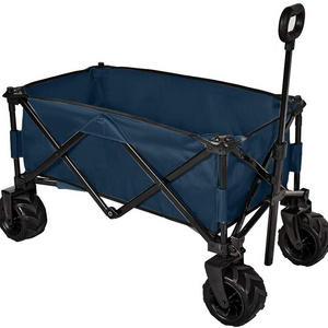 Patio Watcher Folding Wagon Cart Heavy Duty Collapsible Utility Wagon All Terrain Outdoor Patio Garden Beach Wagon Cart