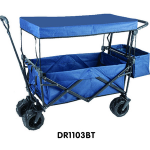 Outdoor Garden Wagon Foldable Tool Cart ,Beach Wagon Fold trolley folding wagon for kids