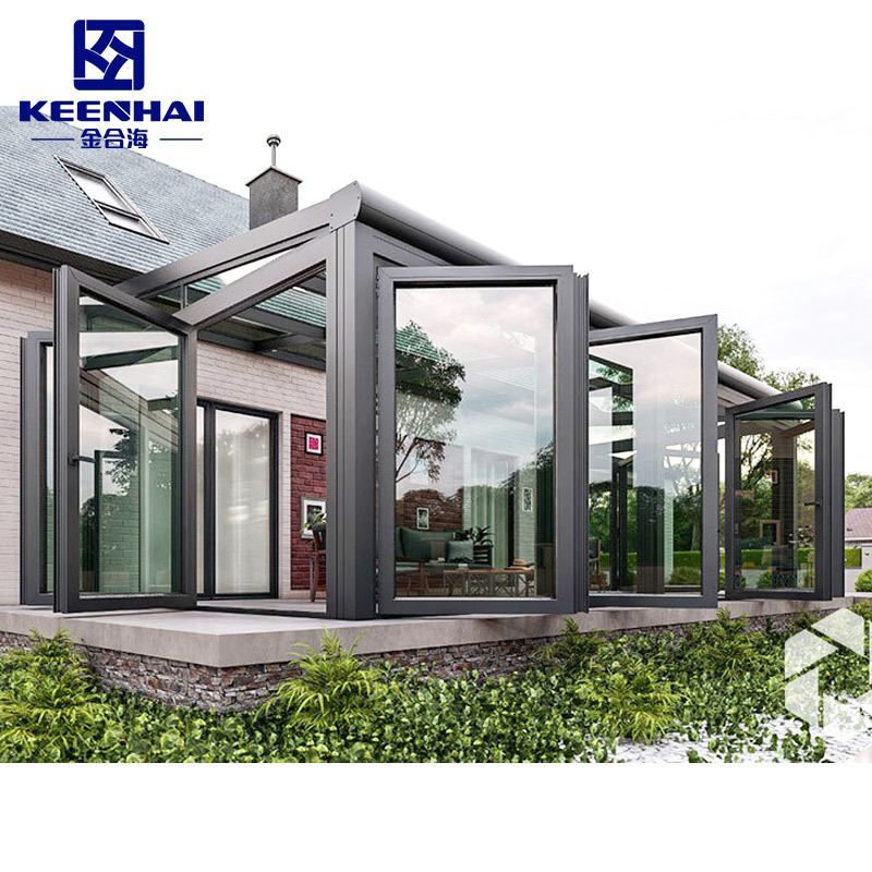 Custom Size Outdoor Garden Low-e Tempered Glass Sunlight Room The Small Sunny Sunshine Glass Room