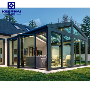 Custom Size Outdoor Garden Low-e Tempered Glass Sunlight Room The Small Sunny Sunshine Glass Room