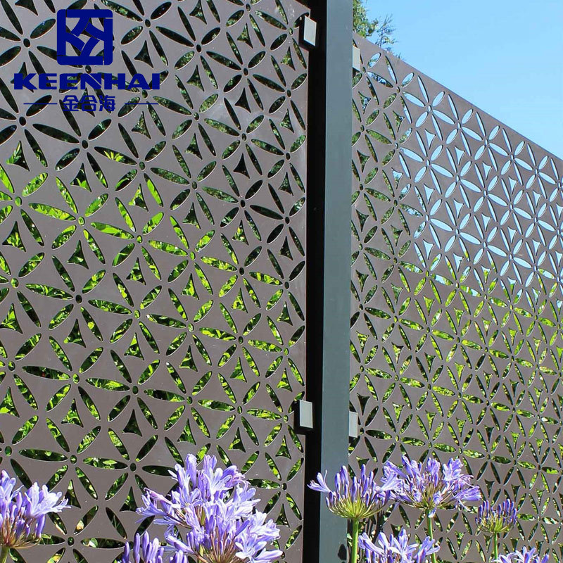 Fancy china stainless steel safety garden laser cut fence  colorbond iron panels for sale material outdoor used pool fencing