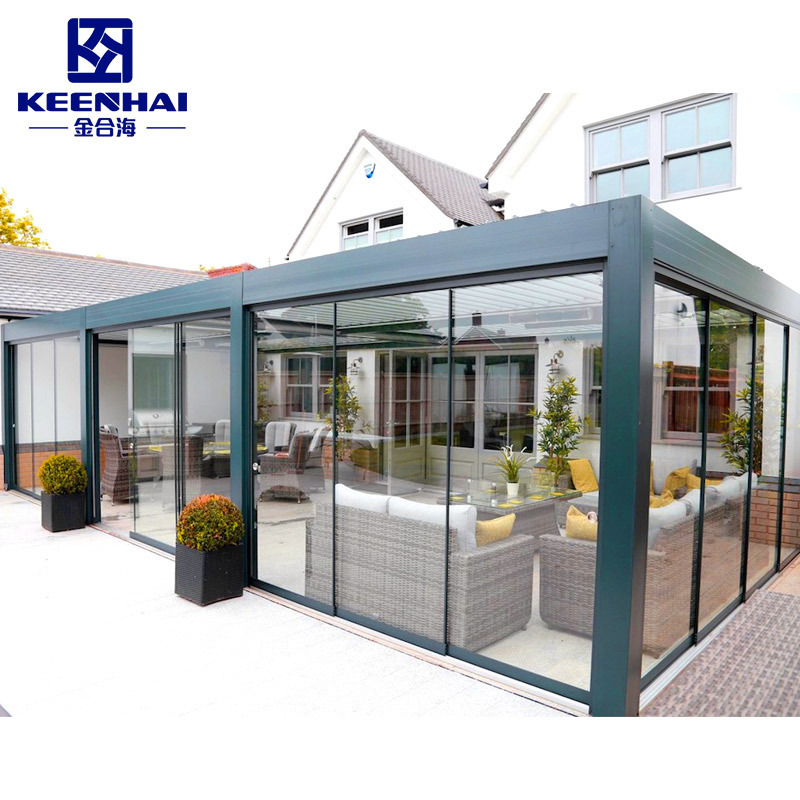 Sunrooms Glass Houses Aluminum Frame Insulated Tempered Glass Sunrooms Glass Houses