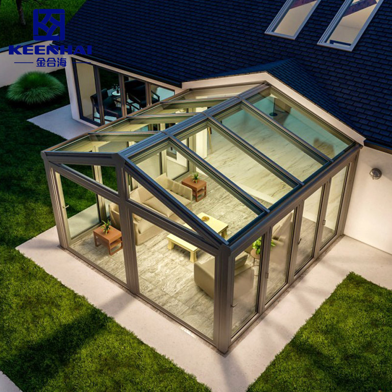 Modern Glass Houses Sunshine Glass Room Outdoor Garden Sunroom Free Standing Solar Green Houses