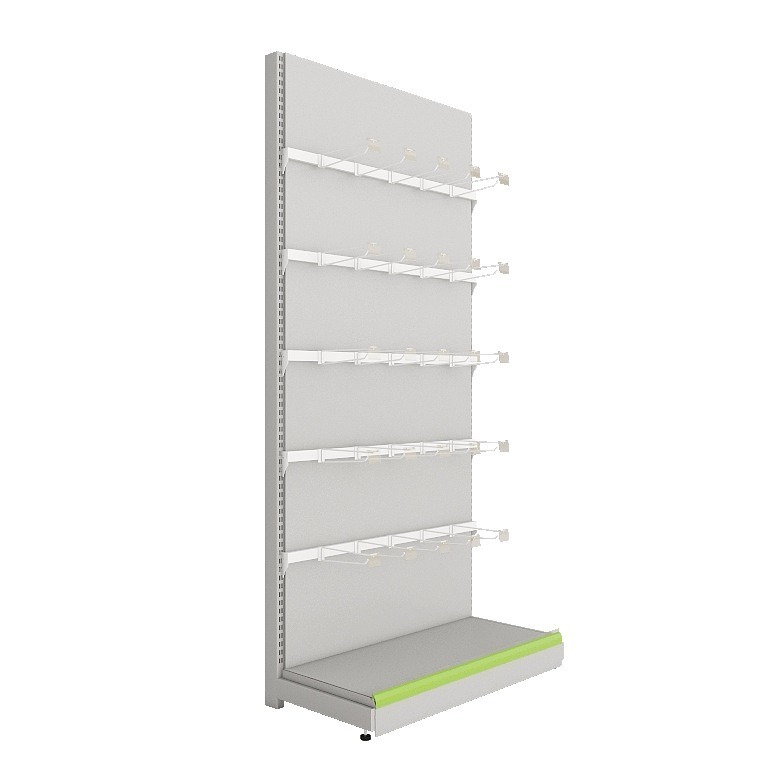 Supermarket Shelves Convenience Store Display Stands Snacks Goods Stationery Store Hooks Canteens Single Side Wall Shelves