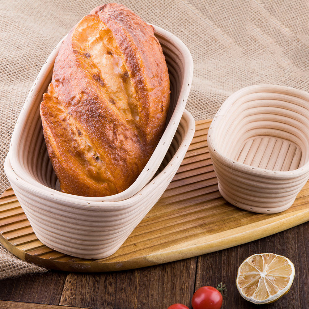 Eco-Friendly Natural Rattan Oval Bread Proofing Basket/Round Wicker Bread Proving Basket/Bread Fermentation Basket