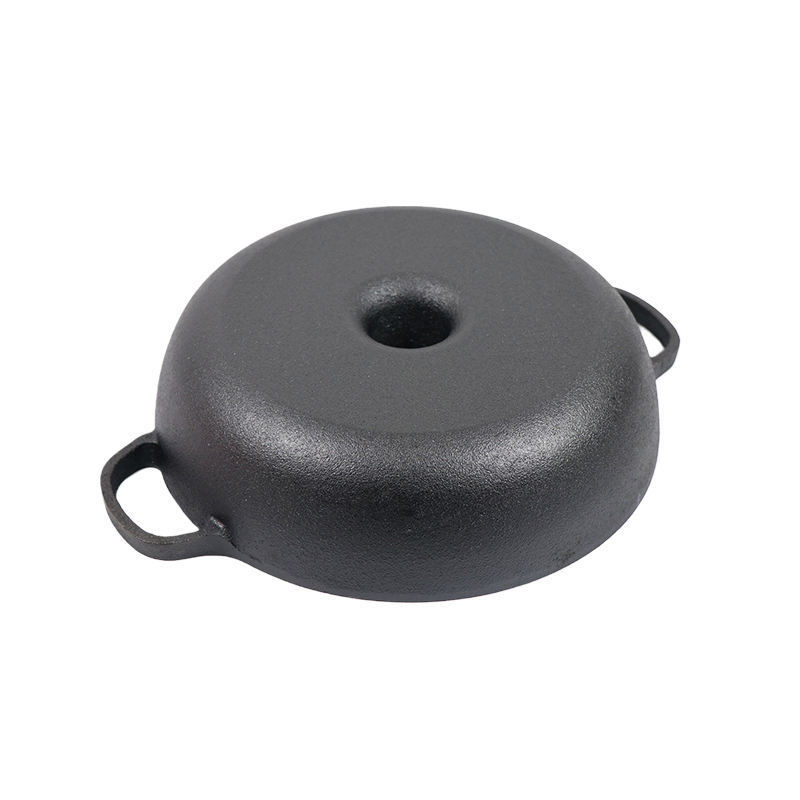 2023 New Outdoor Camping Cookware Pre-seasoned Baked Potato Ovens Cast Iron Sweet Potato Cooking Pot