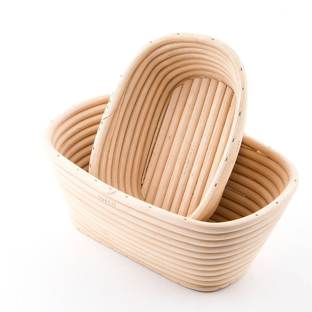 Eco-Friendly Natural Rattan Oval Bread Proofing Basket/Round Wicker Bread Proving Basket/Bread Fermentation Basket