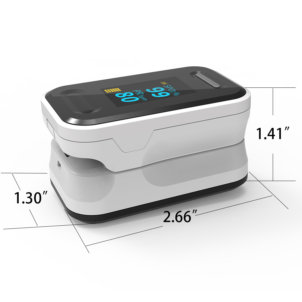 Finger clip pulse oximeter