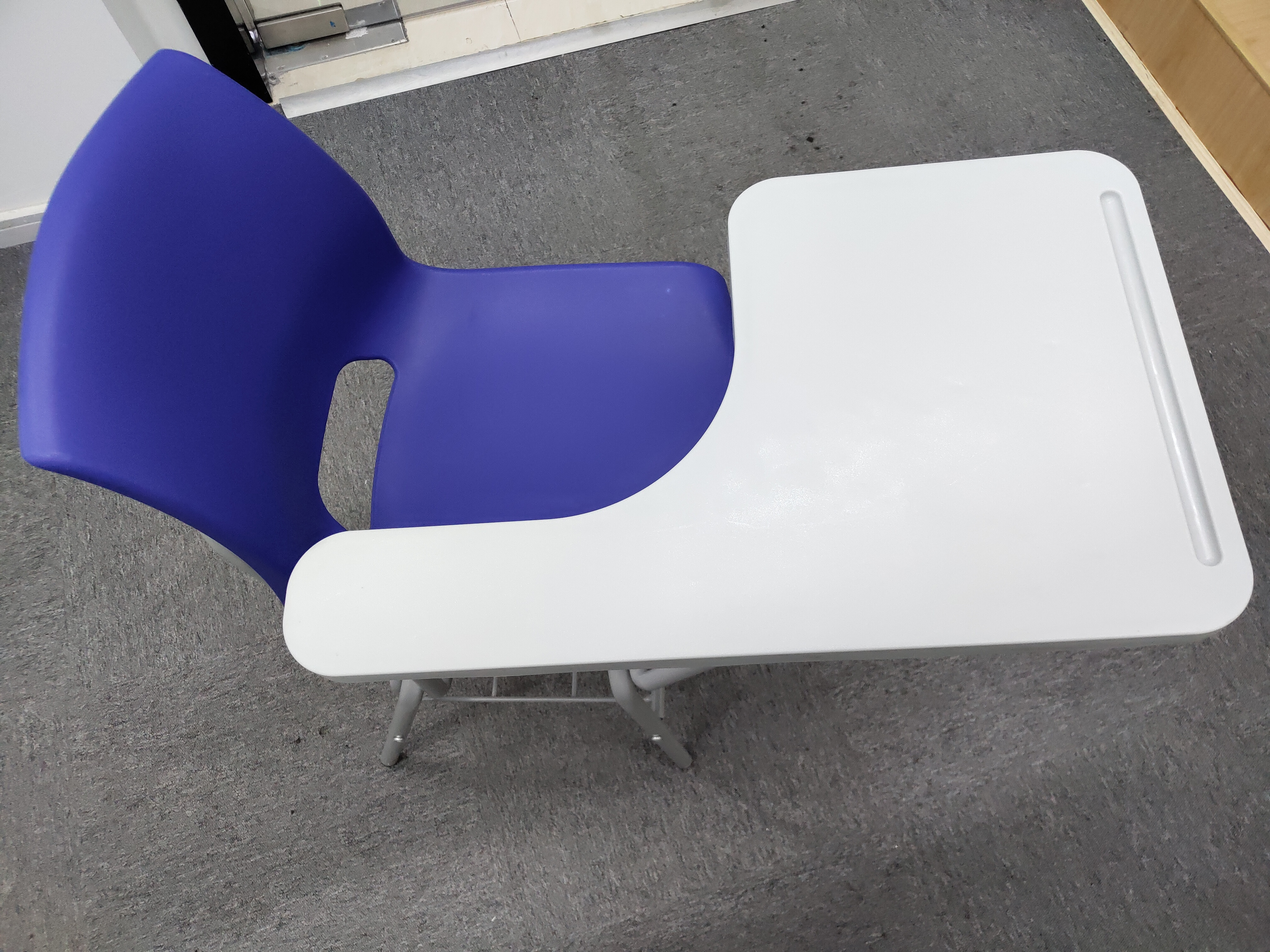 Wholesale learning chair with writing pad,school furniture chair and desk furniture