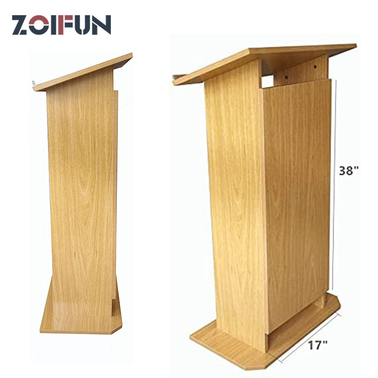 Other Commercial Furniture School Hall Lecture Speech Theater Wood Podium Lectern Pulpit