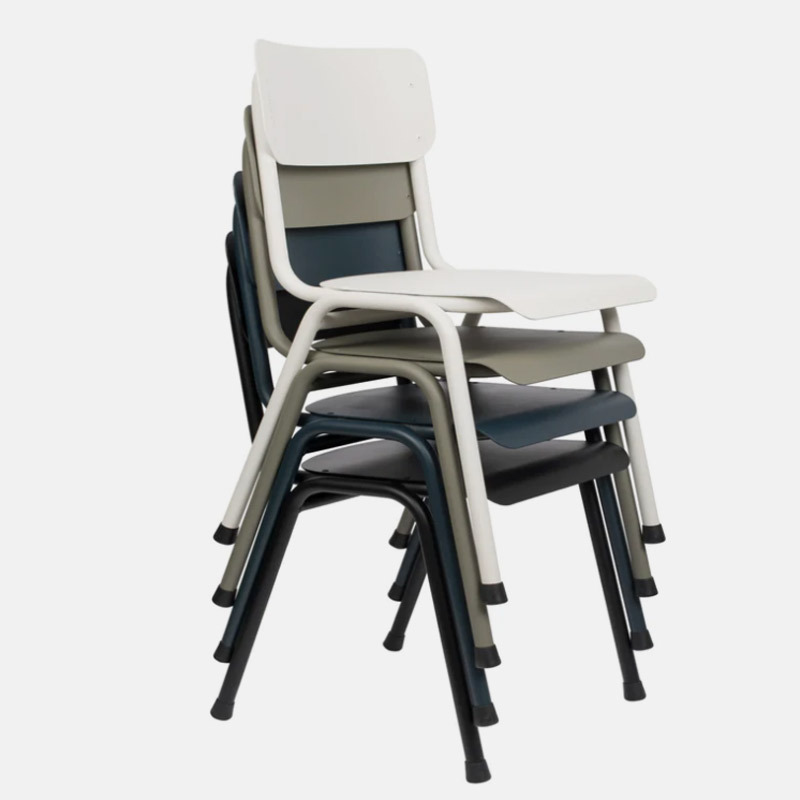 Factory Supply Furniture Laminated Primary High School College Student Stack Chair