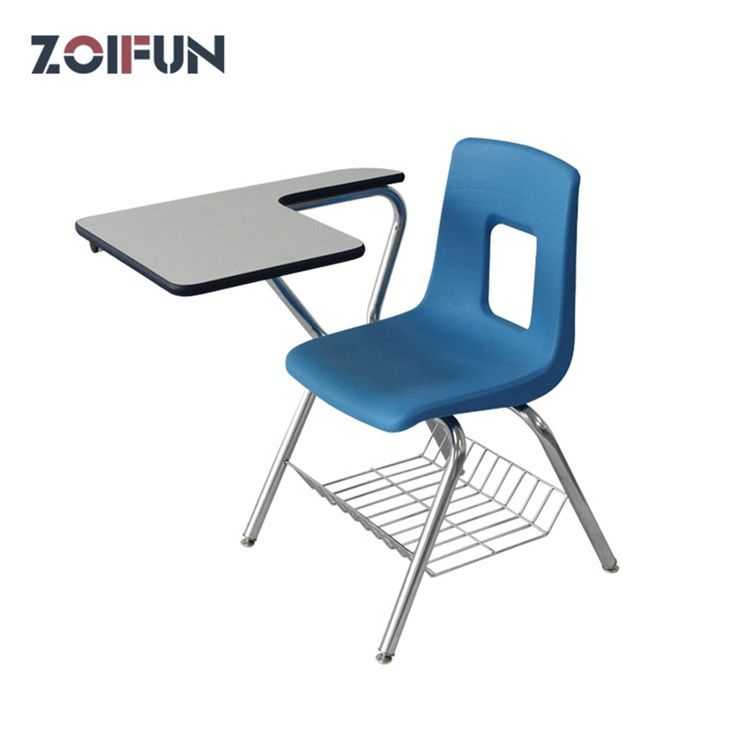 Cheap School Furniture College Classroom Student School Chair With Desk,School Study Chair With Writing Pad