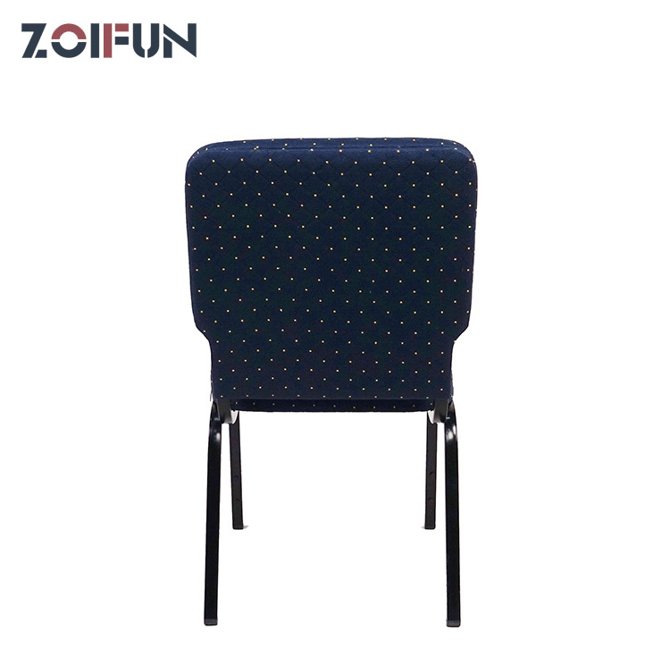 Fabric Church Chair Stackable Meeting Commercial Hall Chair Lecture Conference Hall Chairs for Church Used