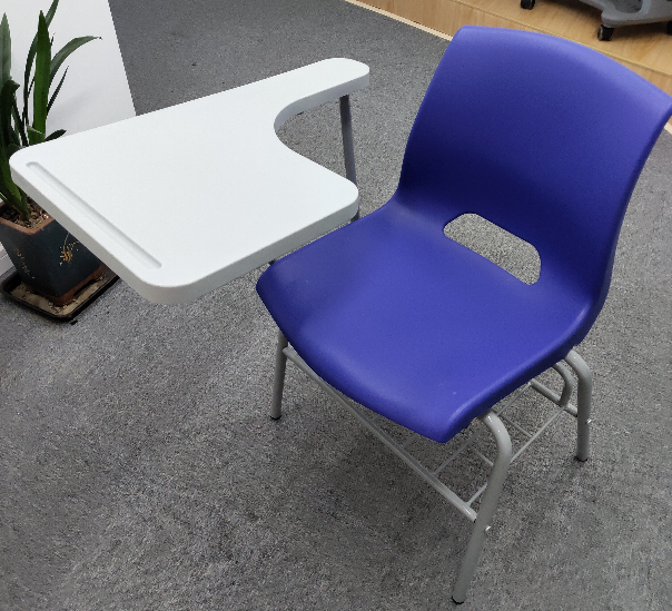 Wholesale learning chair with writing pad,school furniture chair and desk furniture