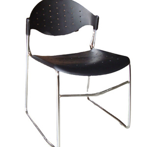 Steel Frame Durable Seating Plastic Stacking Banquet Chair School Student Designer Chair