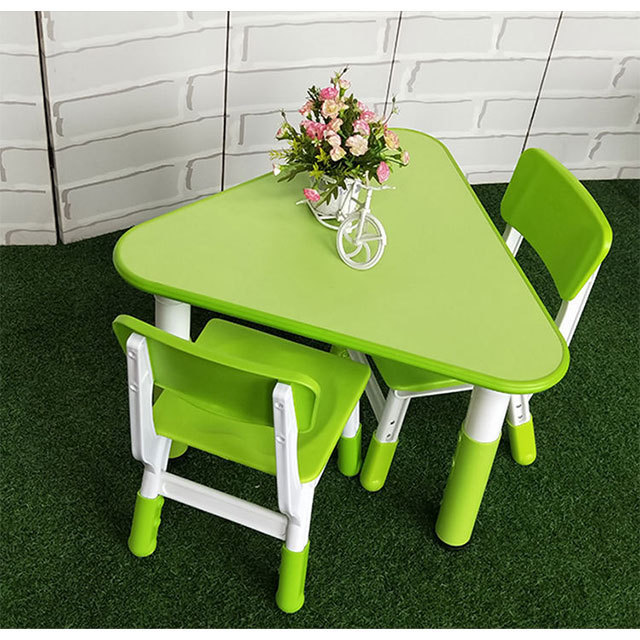 ZOIFUN Daycare Furniture Kids Table And Chair Set  Kids Study Table Chair Kindergarten Classroom Desk And Chair