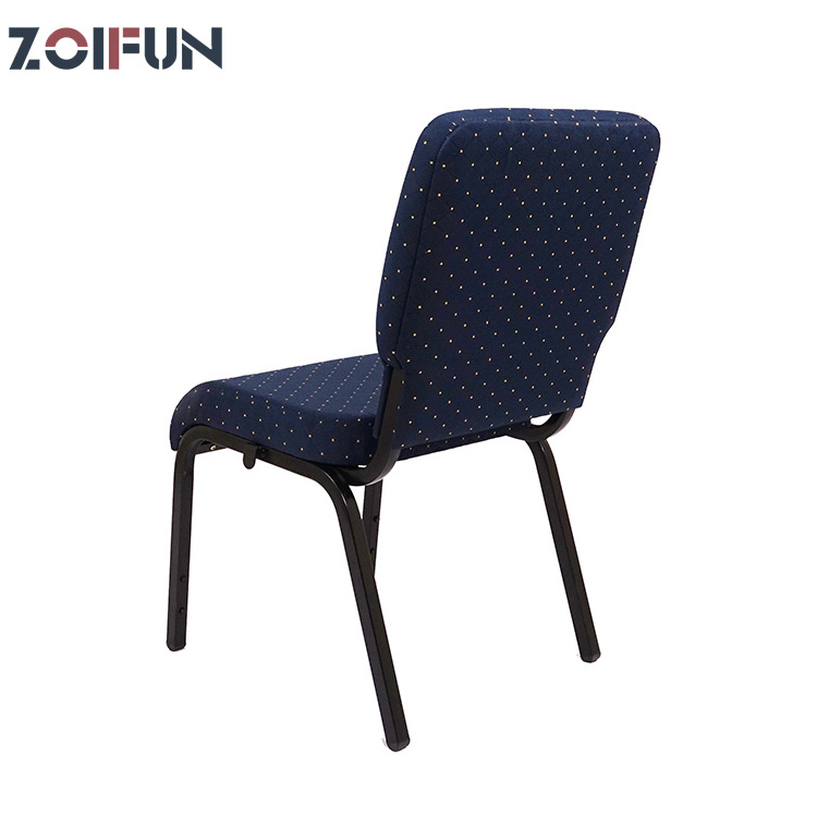 Fabric Church Chair Stackable Meeting Commercial Hall Chair Lecture Conference Hall Chairs for Church Used