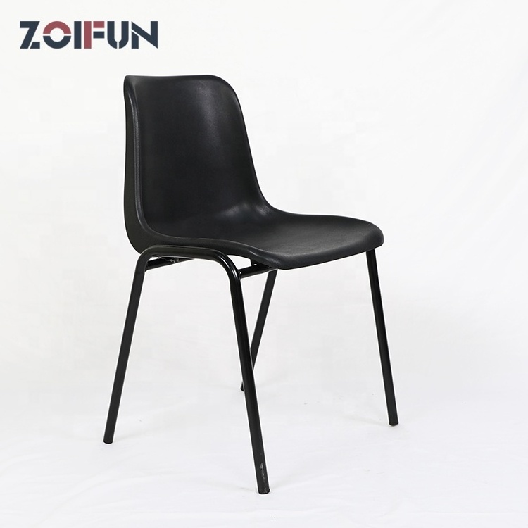 Top design Hot Sale popular black grey colors OEM  Hard PP Modern plastic stacking outdoor office school student study chair