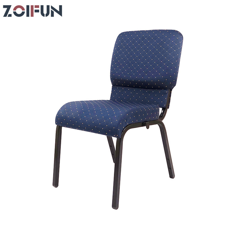 Fabric Church Chair Stackable Meeting Commercial Hall Chair Lecture Conference Hall Chairs for Church Used