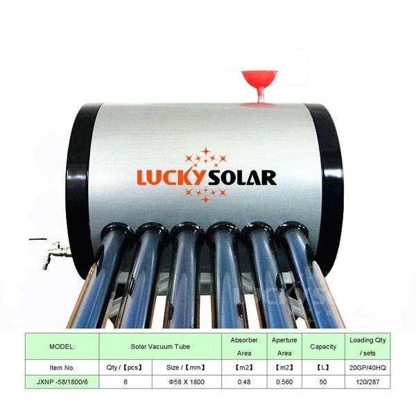 Camping Solar Water Heater of 20 30 40 50 60 70 80 100liters