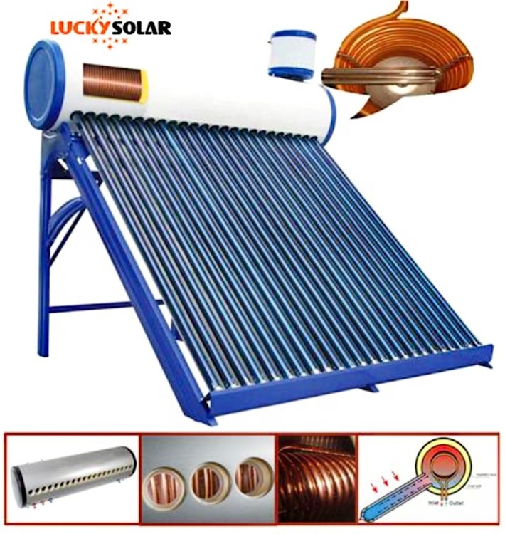 Compact Pre-heating Solar Water Heaters Solar Power System 240l, High Quality Solar Water Heater,Copper Coil Solar Water Heater