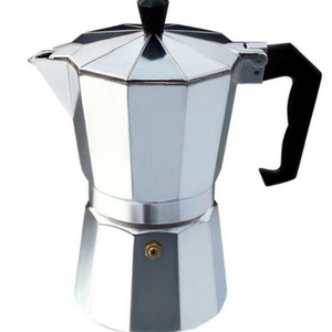 Classic Design Italian Silver Stovetop Espresso coffee Maker 6 cups moka pot aluminum