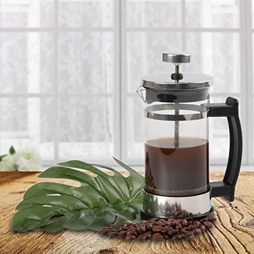 Stainless steel Heat Resistance Borosilicate Glass Travel French Press 350ml French press coffee maker with handle