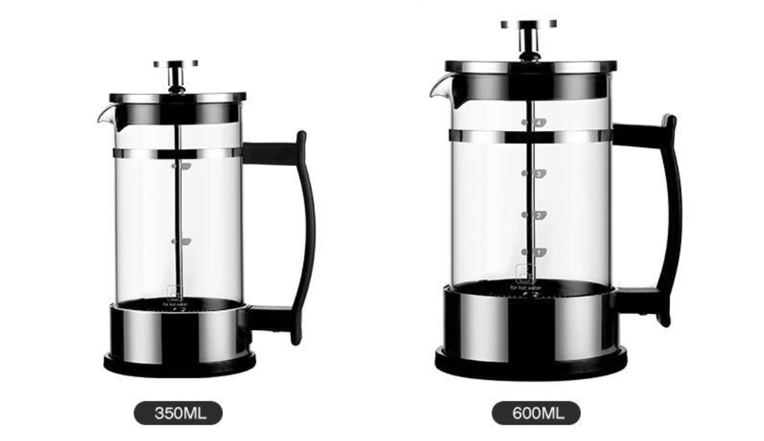 OEM Household Borosilicate Glass Coffee Tea Maker 350Ml French Press Coffee Maker With Plunger