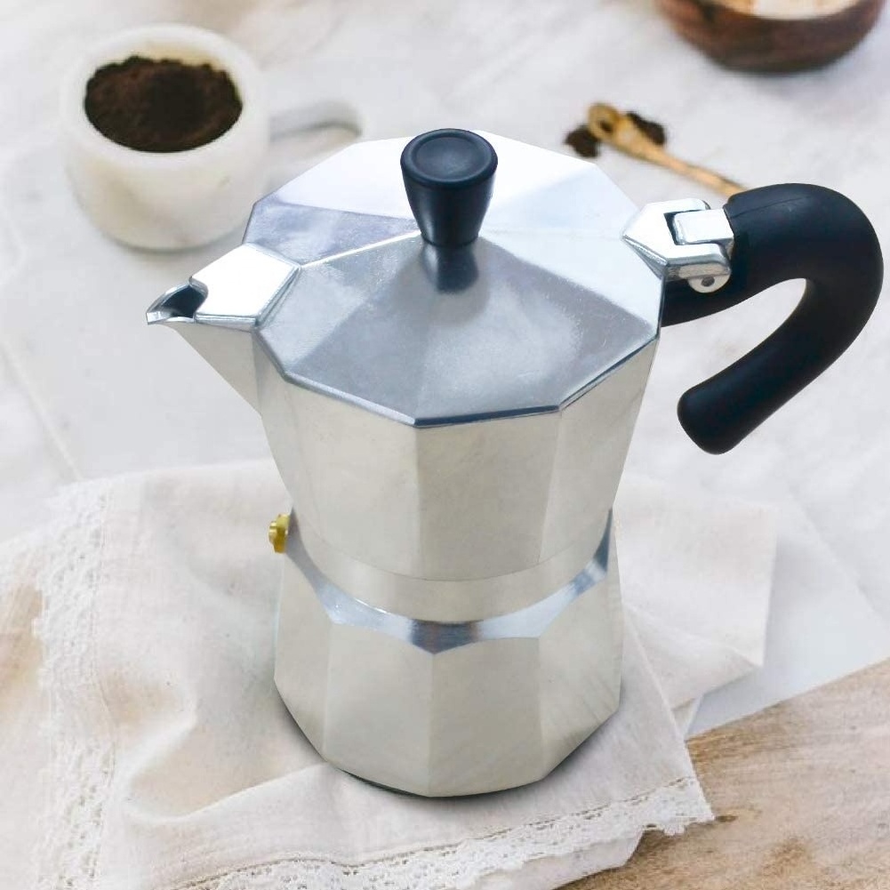 Italian style Moka Pot Household Moka Coffee Machine Coffee Pot Percolator Tool 350ml