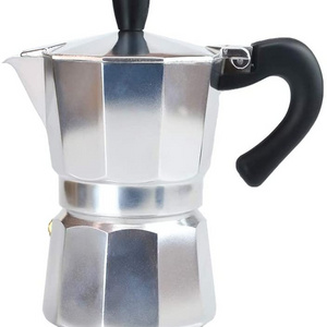 Removable Aluminum Coffee Maker With Filter Silver Moka Coffee Pot Espresso Latte Percolator