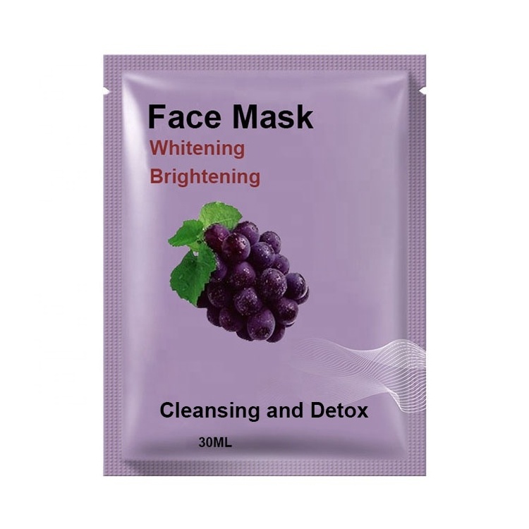 Skin Care Natural Organic Bio Cleansing Face Mask Hydrating Japan Sakura Charcoal Black Detox Facial Sheet Mask