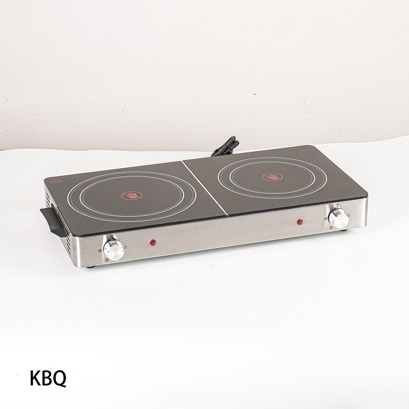 Kitchen hot selling 2000W Two Stove Ceramic Cooking 2 Burner Electric Hot Plate