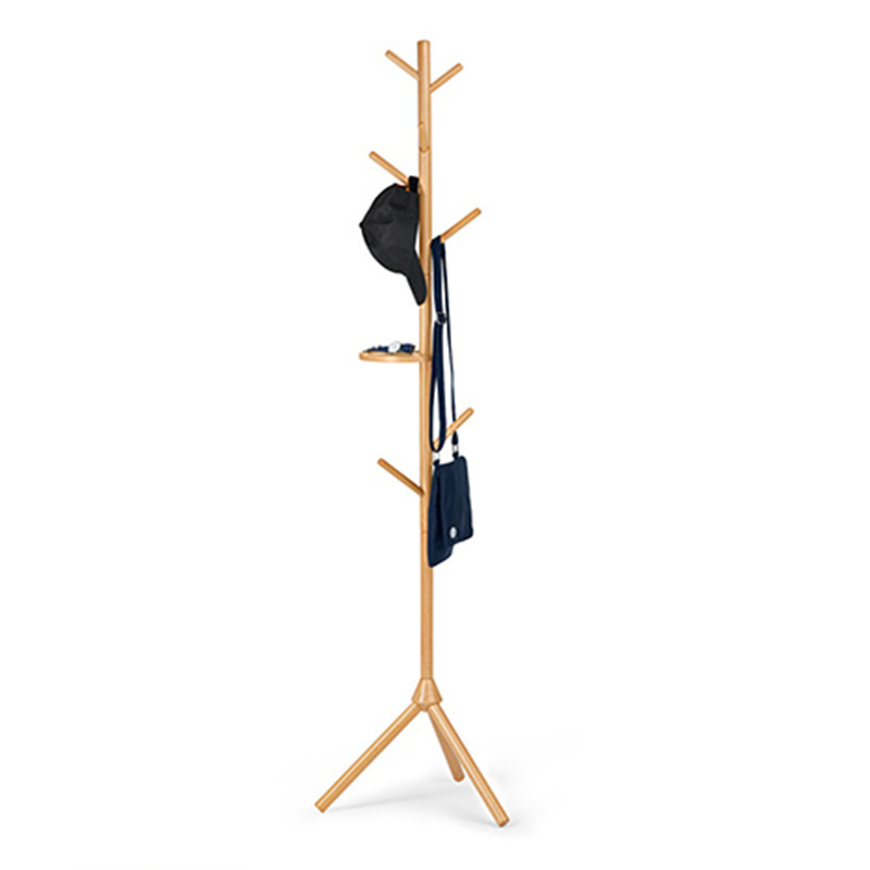 JB Floor Tree Hanger Stand Wooden cloths hanger stand Coat Rack Free Standing