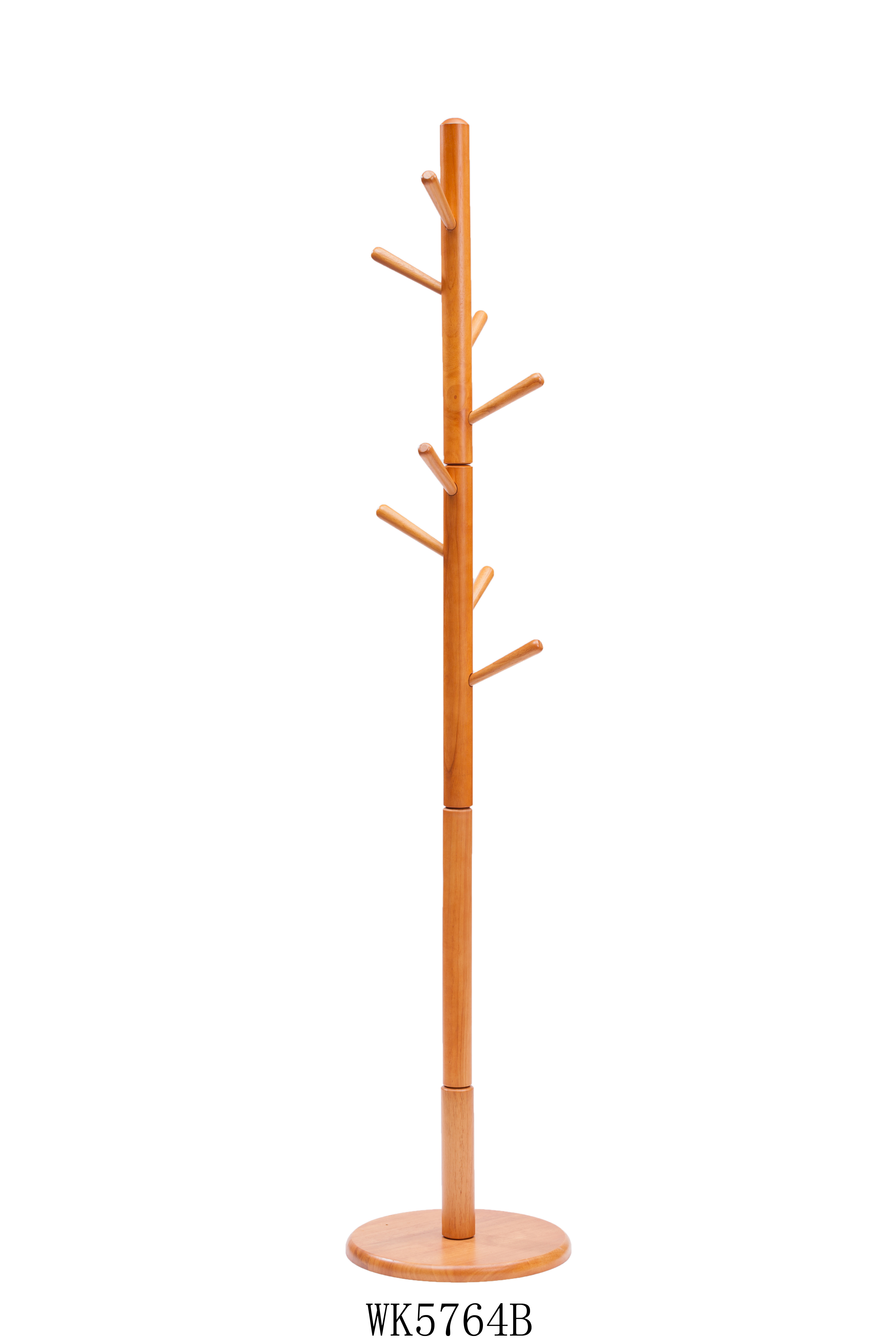 GuangXi YuLin JiaBao Free Standing Floor Tree Hanger Stand Wooden cloths hanger stand Coat Rack