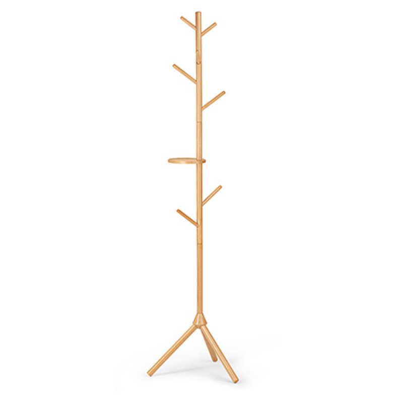 JB Floor Tree Hanger Stand Wooden cloths hanger stand Coat Rack Free Standing