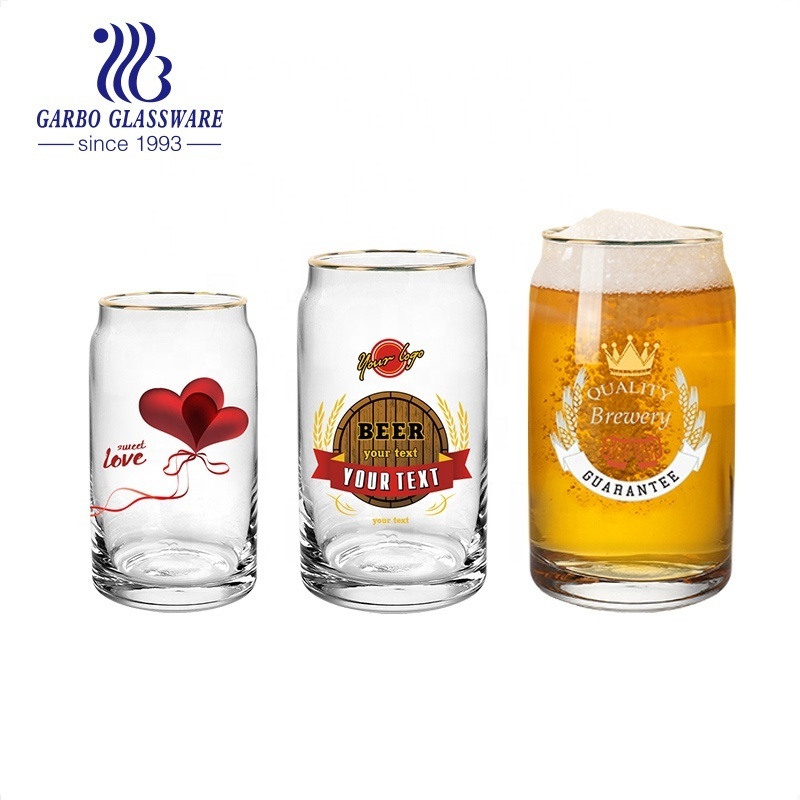 12oz high quality glass beer mug beverage  cup big capacity pilsner glass cold beer glass cup home bar glassware drink cups