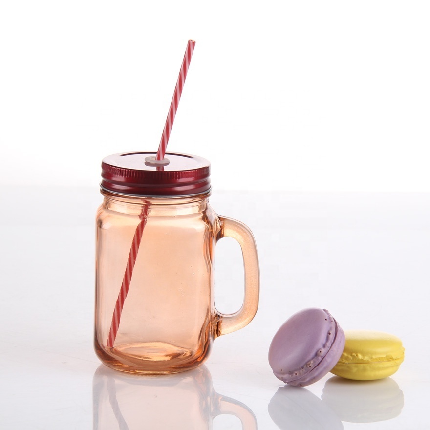 Wholesale 420ml Stylish Engraved Pattern Glass Mason Mug with Lid for Gifts and Summer Lemonade Juice Drinking Glass Jar